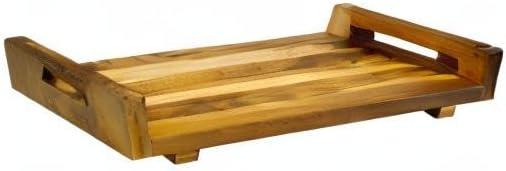 EcoDecors, 29 inch, with LiftAid Handles, Bath Tray for Tub, Bath Tub Tray Wood, Bathtub Table, Caddy for Bathtub in Natural Teak - ModernBath