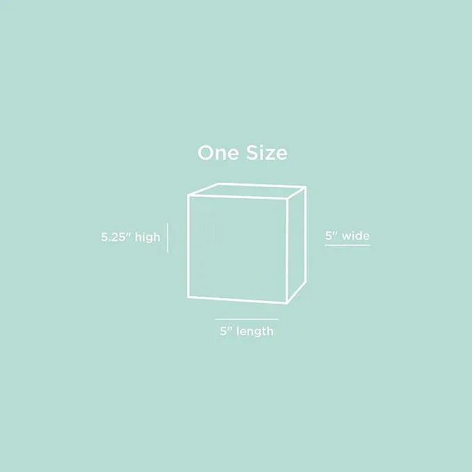 Simple Solid Ceramic Tissue Box Cover – Square Matte Finish Tissue Holder for Bathroom, Vanity, Nightstand, Office – Decorative & Discreet – Fits Standard Tissue Boxes (Rose) - ModernBath