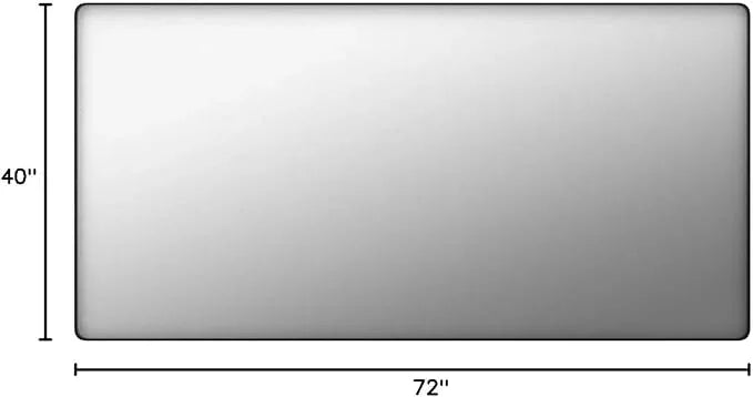 JISOSO Black Bathroom Mirror 72X40 Inch, Black Metal Framed Mirror for Wall, Rounded Rectangle Matte Bathroom Vanity Mirror with Tempered Glass, Anti-Rust, Horizontal/Vertical - ModernBath