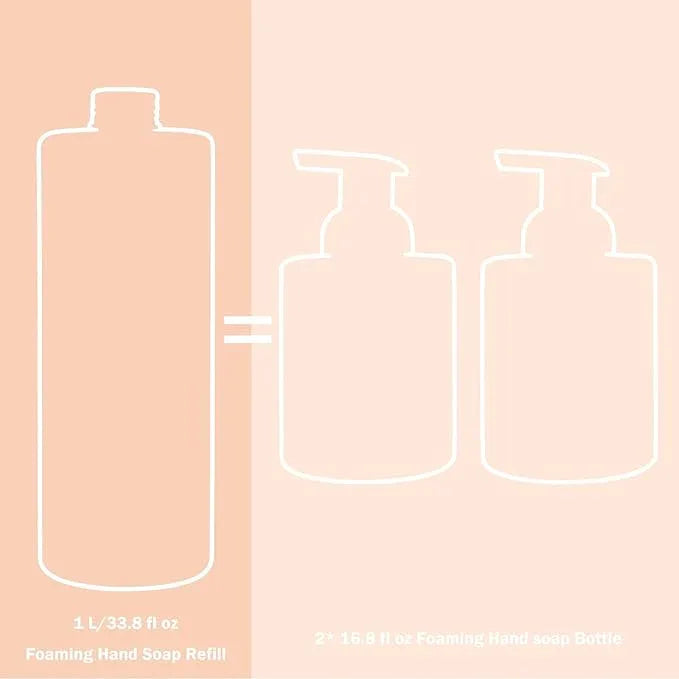 ROMIIE ZOI Foaming Hand Soap Refill, Lemon, Gentle & Moisturizing Formula, 1 L/ 33.8 FL OZ - ModernBath