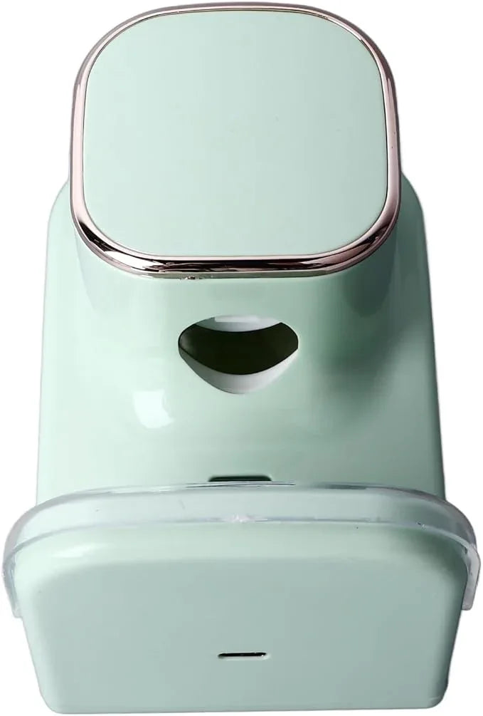 Electric Toothpaste Dispenser, Automatic Toothpaste Squeezer, Wall Mounted with 3 Toothbrush Slots and Holder, Smart Bathroom Accessories Stylish Decor (Green) - ModernBath