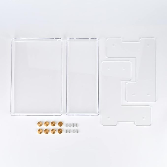 FFK Bathroom Organizer Countertop 2-Tier Storage:Bathroom Counter Organizer Acrylic Standing Holder Cosmetic Storage Perfume Shelf for Bathroom Bedroom Dressing Table1