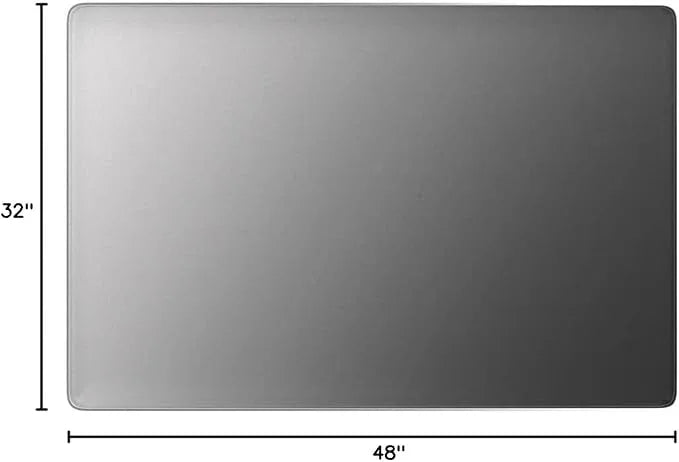 LOAAO 48X32 Inch Brushed Nickel Bathroom Mirror, Rounded Rectangle Silver Metal Frame Mirror, Brushed Nickel, Anti-Rust, Shatter Proof, Hangs Horizontally or Vertically - ModernBath