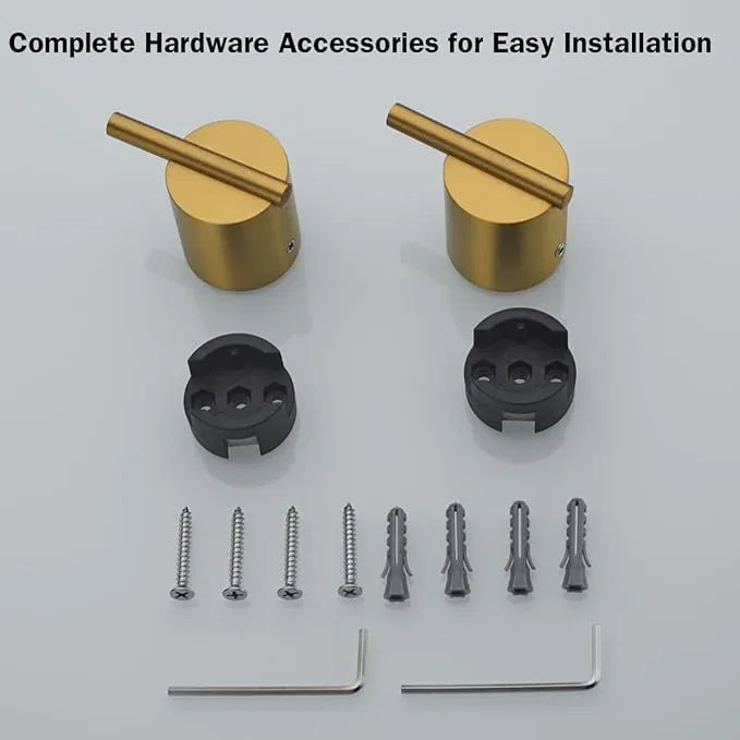 RANDOM Champagne Bronze Towel Hooks for Bathrooms Wall Mount Coat Hooks SUS304 Stainless Steel Hand Towel Robe Hook.RD-96068-8CB - ModernBath