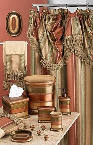 Zahari Home Contempo Modern Bathroom Towel Set - 3 Piece Set, Bath Towel, Hand Towel and Wash Towel - Classic Luxury Contemporary Decor - Beautiful Bath Ensemble - Unique Striped Pattern - ModernBath