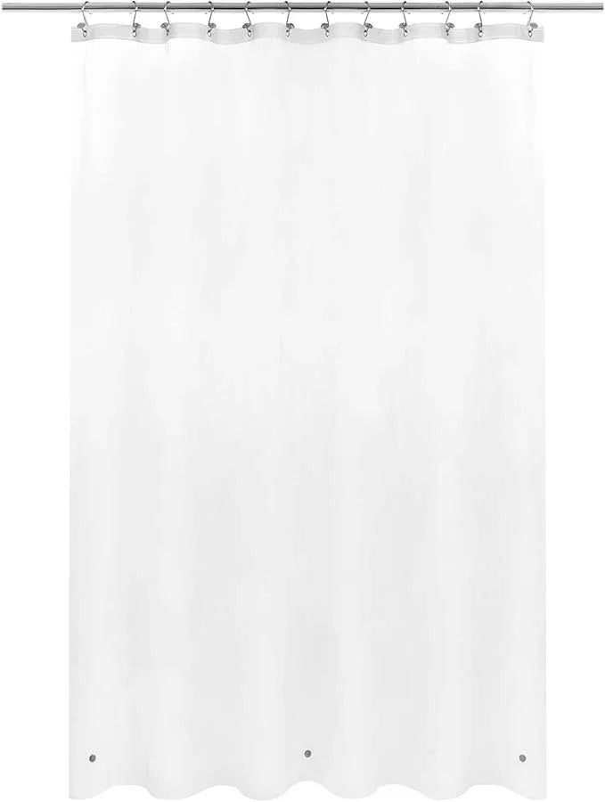 Barossa Design Frosted Shower Curtain Liner - Premium PEVA Shower Liner for Bathroom, BPA & PVC Free, No Chemical Smell, Lightweight Bath Curtain with 3 Magnets, Metal Grommets - Frost, Standard Size - ModernBath