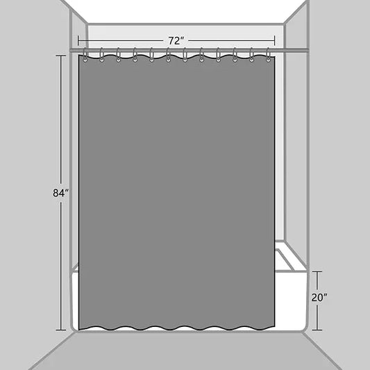 EurCross 72 x 84 inch Extra Long Clear Shower Curtain Liner with Geometric 3D Pattern, Heavy Duty EVA Plastic Waterpoof Curtains Liner for Bathroom,3 Bottom Magnets - ModernBath