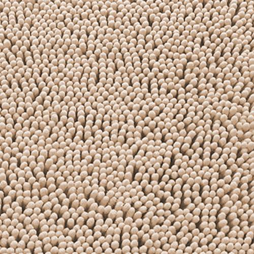 Yimobra Long Bathroom Rugs 44"x24", Extra Soft Non Slip Bath Mat for Tub, Super Absorbent Quick Dry Shaggy Rug Floor Carpet, Machine Washable,Beige - ModernBath