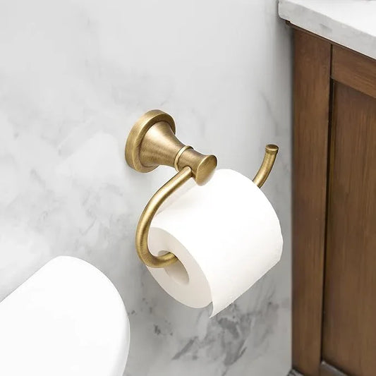 BESy Antique Brass Toilet Tissue Paper Holder Bathroom Accessories Toilet roll Paper Hanger, SUS304 Stainless Steel,Wall Mounted, Rustproof - ModernBath