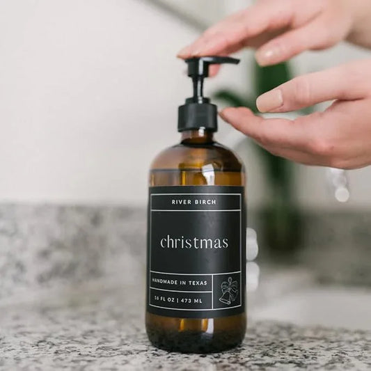 River Birch Christmas Scented Natural Hand Soap Refill - Handmade Moisturizing Hand Wash Luxury Scented Hydrating Soap - Vegan and Non-Toxic - 32 Fl Oz - ModernBath