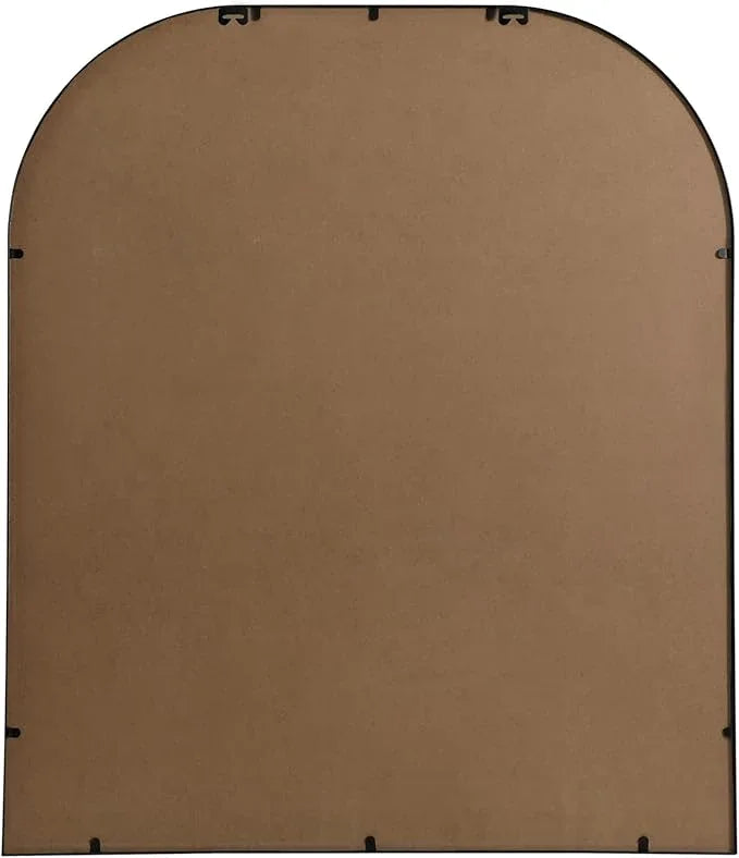 Illuminate, Metal Frame Arch Mirror 36X42 Inch in, Modern, Black - ModernBath