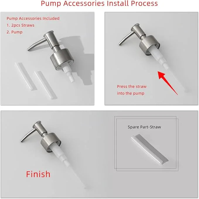 Bathroom Accessories Set, 5PCS Modern Bathroom Accessory Set with Soap Dispenser, Mouthwash Cup & Toothbrush Holder, Qtip Holder, Tray - ModernBath