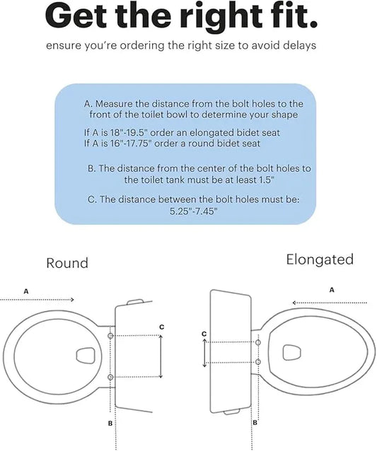 Brondell LS1800-RW Swash Electric Bidet Toilet Seat with Oscillating Stainless Steel Nozzle, Warm Air Dryer, Heated, Night Light, Gentle Close Lid, Thin Profile, Remote Control, Round - ModernBath