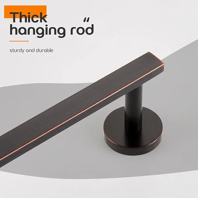 36 Inch Bathroom Towel Bar Bath Towel Rack Kitchen Towel Holder Long Towel Rails Wall Mounted SUS304 Stainless Steel Oil Rubbed Bronze AN4001ORB-L36 - ModernBath