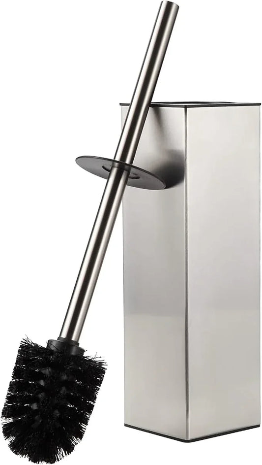 BGL Toilet Brush Holder Freestanding,Brushed Nickel,304 Stainless Steel,SUS304 Toilet Bowl Brush and Holder for Bathroom - Space Saving,Sturdy,Deep Cleaning,Covered Brush - ModernBath