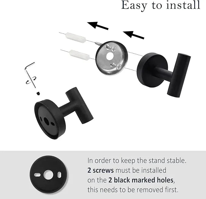 10-Pieces Matte Black Bathroom Accessories Set, Stainless Steel Bathroom Hardware Set, Bath Towel Bar Set, Towel Racks for Bathroom Wall Mounted. - ModernBath
