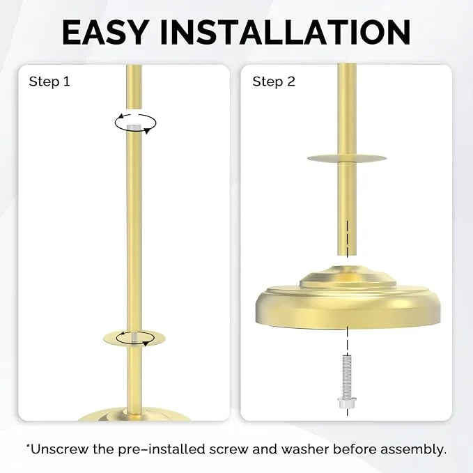 Freestanding Toilet Paper Holder Stand with Storage – Holds 4 Extra Rolls – Brushed Gold Toilet Paper Holder for Bathroom – Sturdy Base, Classic Retro Style, Space-Saving Bathroom Storage - ModernBath