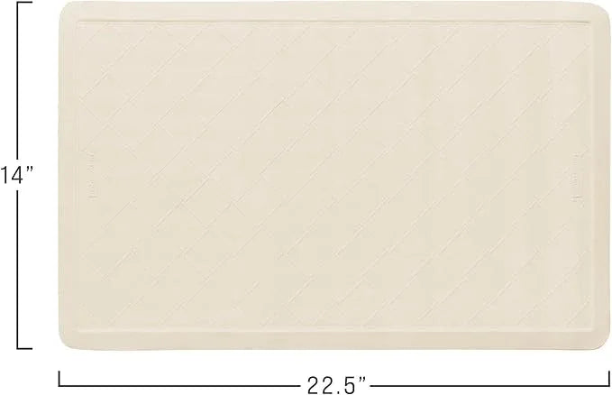 Rubbermaid Commercial Products Safti-Grip Bath Mat, Medium, White, Suction-Backed, Non-Slip for Commercial/Residential Use for Shower Stall/Bathtub/Bathroom - ModernBath