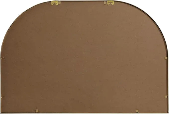Illuminate, Metal Frame Arch Mirror 36X24 Inch in, Modern, Brass - ModernBath
