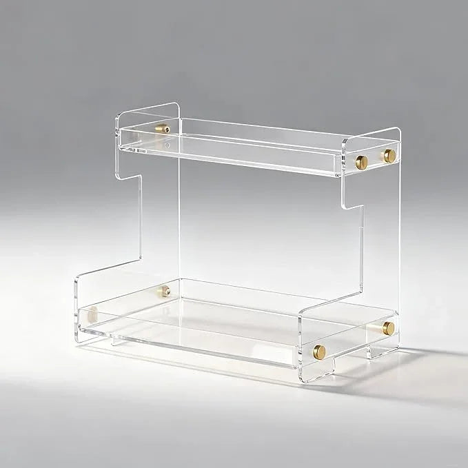 NEWRAIN Bathroom Organizer Countertop, Makeup 2-Tier Organizer Counter Organizer for Cosmetics, Vanity Holder for Lipstick,Cabinet Organizers and Storage - ModernBath
