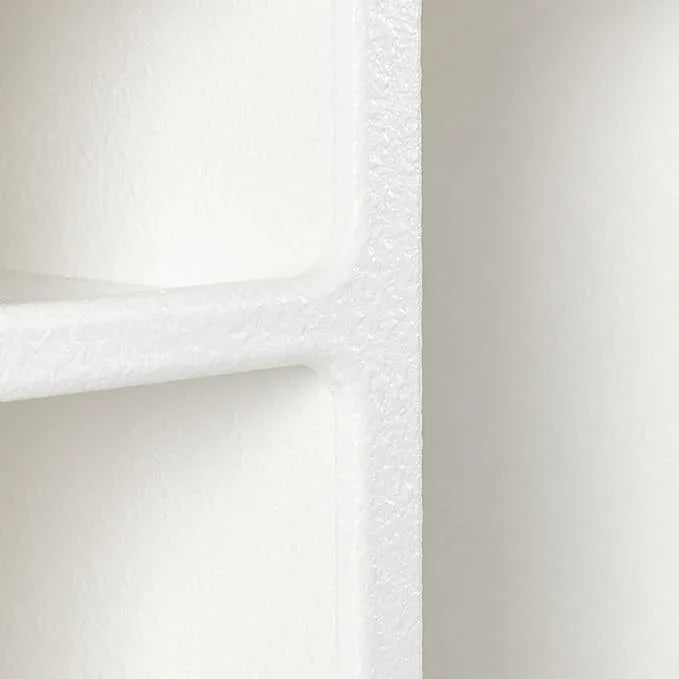 Wall Mounted Storage Cabinet,Modern Geometric Arched Wall Storage Cabinet for Bedrooms, Kitchens, Living Rooms, Bathrooms Corridors 23.62 * 7.87 * 15.75in (White) - ModernBath
