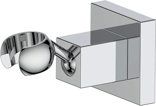 KANARY All Metal Square Handheld Shower Bracket Hand Held Shower Holder (Chrome)