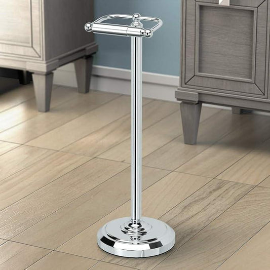 Gatco 1436C Pedestal Toilet Paper Holder, Chrome Large, 22" H - ModernBath