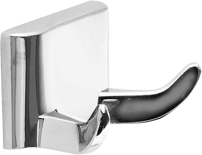 SENTO Cellar Classic Bathroom Accessories Set, Heavy Duty Metal Bath Hardware Set Wall Mounted, Includes Robe Hook, Toilet Paper Holder, Towel Ring, 18” & 24” Towel Bar (5-Piece, Polished Chrome) - ModernBath