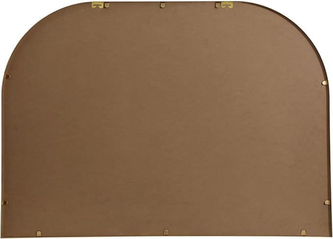 Illuminate, Metal Frame Arch Mirror 42X30 Inch in, Modern, Brass