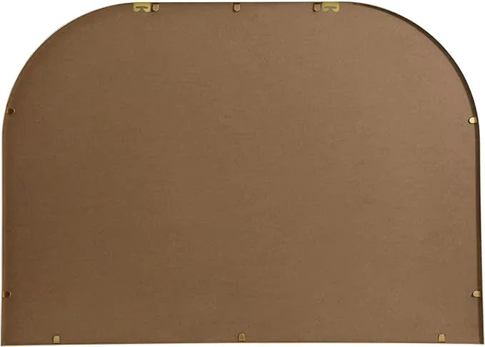 Illuminate, Metal Frame Arch Mirror 42X30 Inch in, Modern, Brass - ModernBath