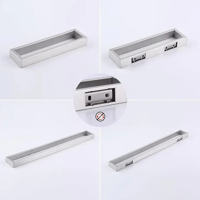 GERZWY Bathroom Hardware Set 2 Piece Towel Ring and Towel Bar SUS 304 Stainless Steel Wall Mounted Brushed Finish HG17701-2LS - ModernBath