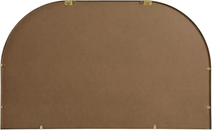 Illuminate, Metal Frame Arch Mirror 39X24 Inch in, Modern, Brass - ModernBath