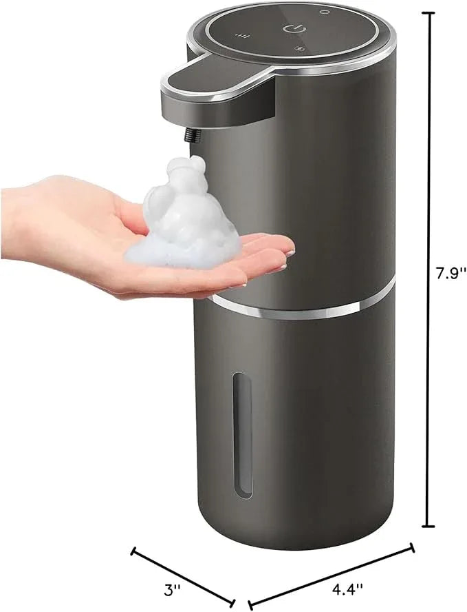 Gotofine Automatic Foaming Soap Dispenser,4-Level Adjustable Foam, Wall Mount, USB Rechargeable,12.8oz/ 380ml,Touchless Hand & Dish Soap Dispenser for Bathroom, Kitchen,Hotel, Restaurant - ModernBath