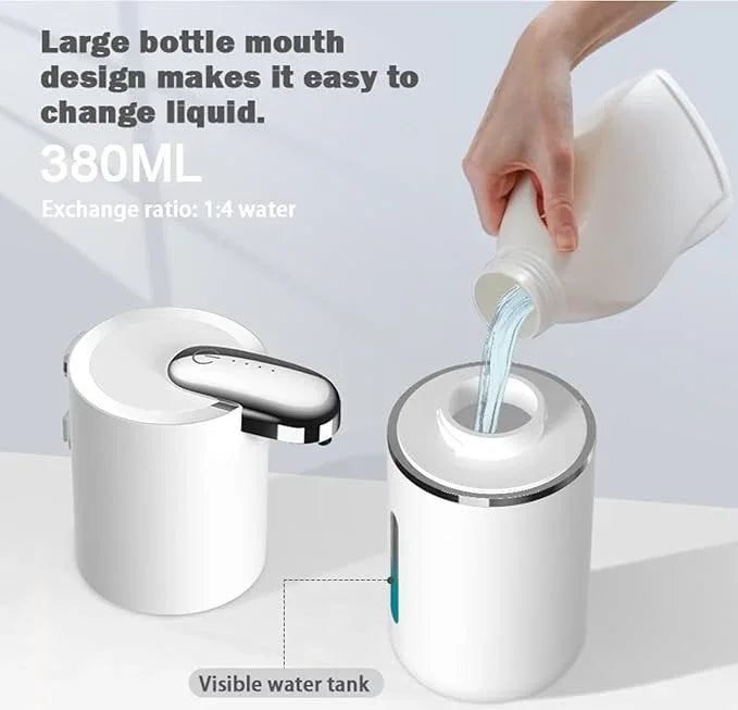 2 Pack Automatic Soap Dispenser, Touchless Foam Soap Dispenser,USB Rechargeable Dispenser Electric Wall Mounted Motion Sensor Waterproof Dispenser Pump for Bathroom Kitchen Dish Soap - ModernBath