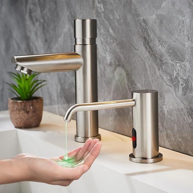 Automatic Touchless Soap Dispenser with 1000ml Capacity, Infrared Sensors, Built-in Sink Soap Dispenser for Bathroom, Kitchen, Commercial Use, Smart Home - ModernBath