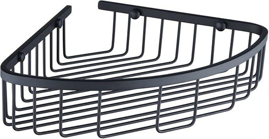 Bathroom Shower Caddy Corner Shelf, Corner-Hollow Design, Ultra Sturdy Rust-Proof Stainless Steel Shelf Organizer Shampoo Holder, Wall Mounted Storage Rack for Bathroom, Matte Black - ModernBath