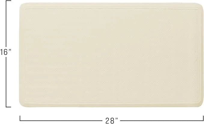 Rubbermaid Commercial Products Safti-Grip Bath Mat, Large, White, Suction-Backed, for Commercial/Residential Use for Home/Hotel/Shower/Bathtub - ModernBath