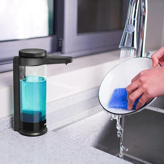 AIKE 17oz. Touch-Free Rechargeable Automatic Liquid Soap Dispenser for Kitchen Dish Soap - ModernBath