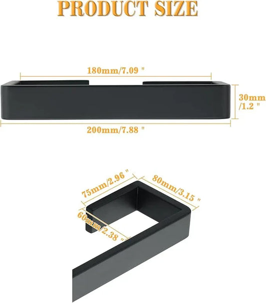 Alise 8'' Towel Bar for Bathroom,Hand Towel Holder Towel Rack for Bathroom Wall Mount,SUS304 Stainless Steel Towel Rail Towel Hanger for Walls,Matte Black - ModernBath