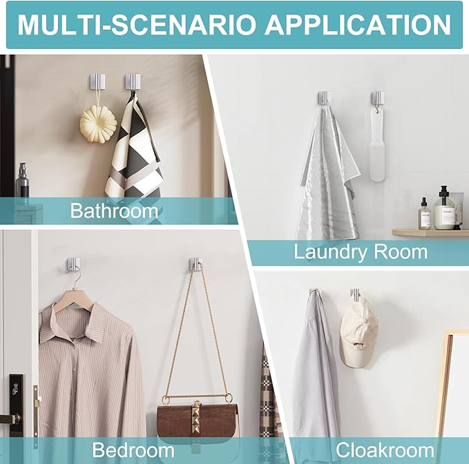 10 Pieces Brushed Nickel Towel Bar Set, Double Dase Toilet Paper Holder Bathroom Hardware Set, 23.6 Inch Stainless Steel Towel Rack for Bathroom Wall Mounted