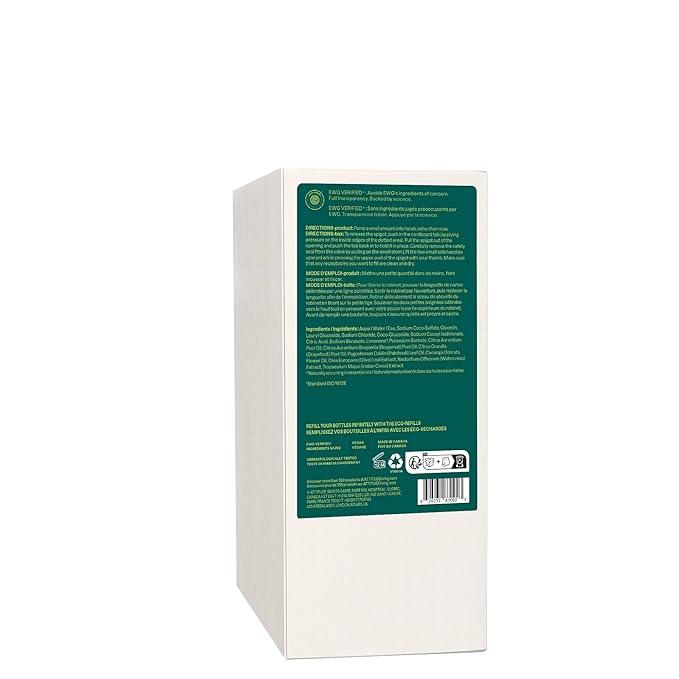 ATTITUDE Liquid Hand Soap, EWG Verified, Plant and Mineral-Based, Vegan Personal Care Products, Bergamot and Ylang Ylang, 67.6 Fl Oz - ModernBath
