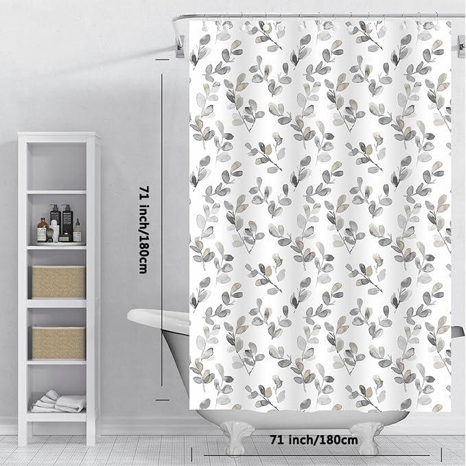 LQFMEHOT Shower Curtain Liner, 5G Shower Liners with 12 Rustproof Metal Grommets and Weighted Magnets, Waterproof Duty Shower Curtains for Shower Bathroom 72 x 72 - ModernBath