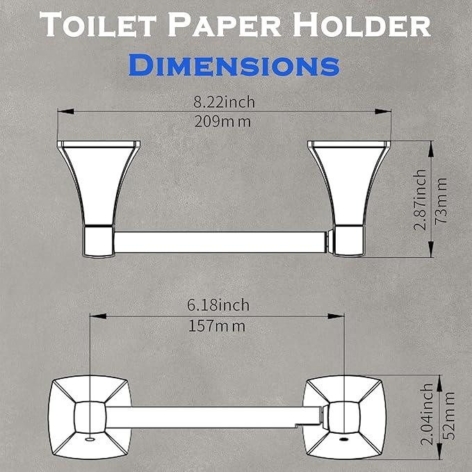 Brushed Nickel Toilet Paper Holder Bathroom Double Post Pivoting Tissue Roll Holder Stainless Steel and Zinc Alloy Wall Mount - ModernBath