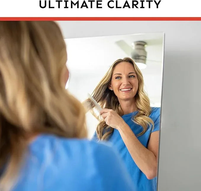 Kosmonia 68x20 Frameless Full Length Silver Coating Mirror w/Distortion Free, HD Reflection &Anti Desilvering, Tempered Glass & Shatter Proof Film Doubling Safety, Easy Setup w/Stand, Wall/Standing - ModernBath