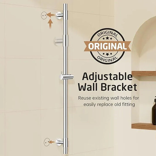 KES Shower Slider Bar 40 Inches with Adjustable Handheld Shower Head Holder for Bathroom Screw Mounted, SUS 304 Stainless Steel Polished Finish, F209S100DG-PS - ModernBath
