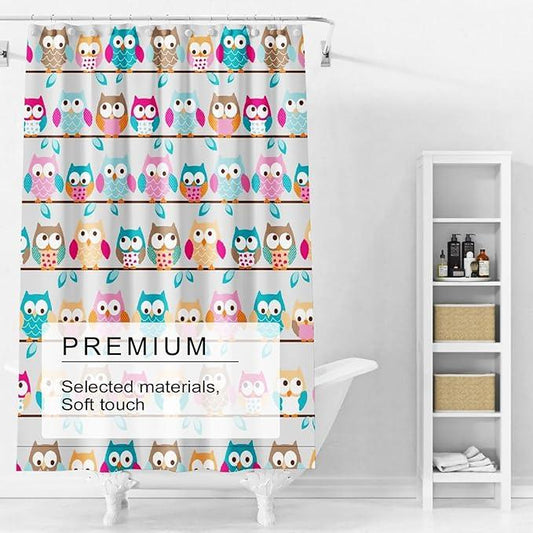 TIKABC Shower Curtain Liner, 4G PEVA Shower Liner, Plastic Waterproof Shower Curtains, 72x72 inch with Grommet Holes 3 Magnetic Weights - ModernBath