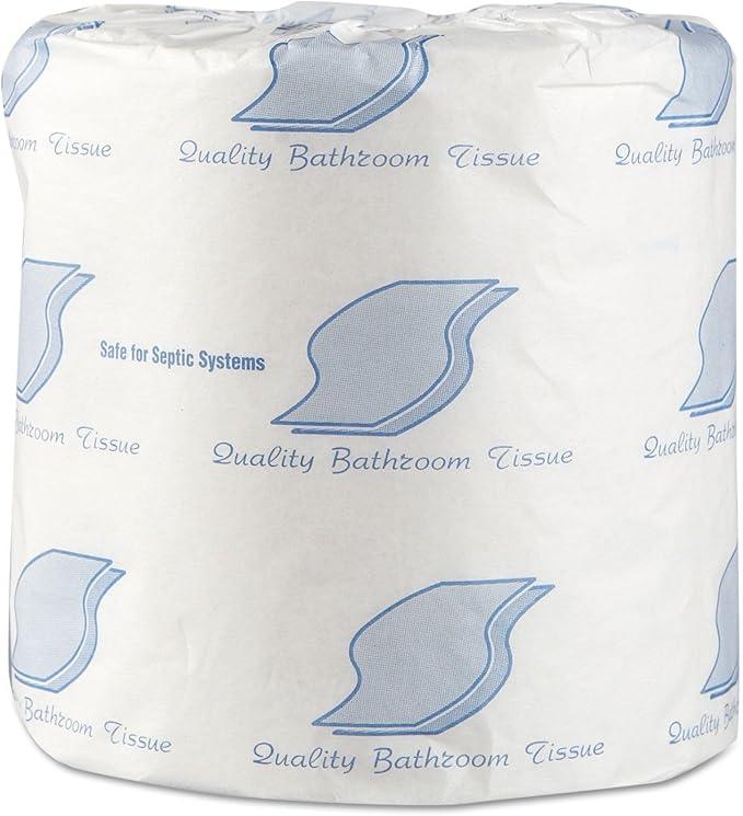 GEN 218 Standard Bath Tissue, 1-Ply, 1000 Sheets (Case of 96 Rolls) - ModernBath