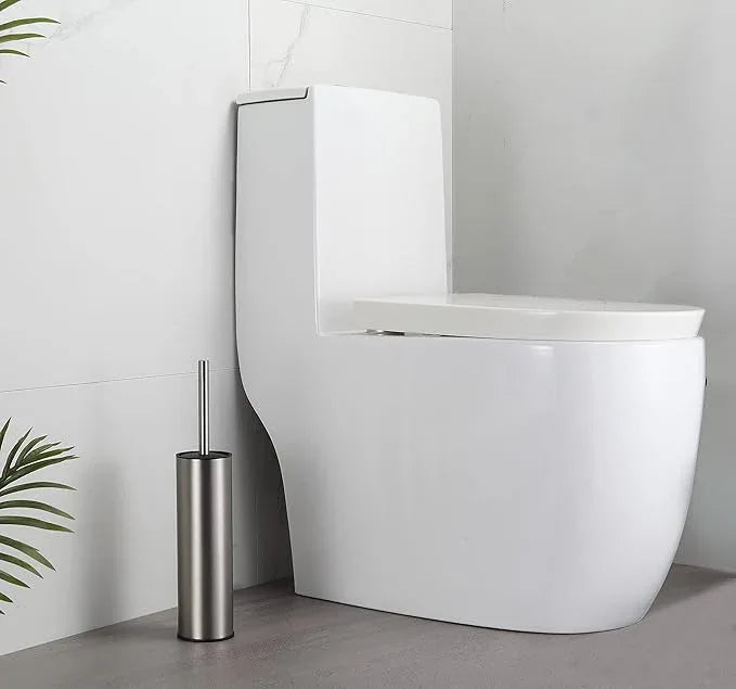 BGL Toilet Brush and Holder,Stainless Steel Toilet Brushes for Bathroom with Holder, Toilet Bowl Brush and HolderBrushed Nickel - ModernBath