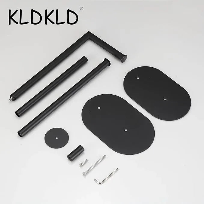Black Toilet Paper Holder is Crafted from Premium Metal Material,ensuring it Remains Rust-Proof and Durable Over Years of use. - ModernBath