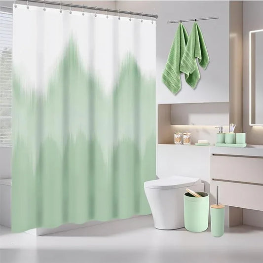 iMucci Bathroom Accessories Bathroom Sets with Shower Curtain, Bath Towel Set, Trash Can, Toilet Brush, Soap Dispenser, Bathroom Accessories Set Complete - ModernBath